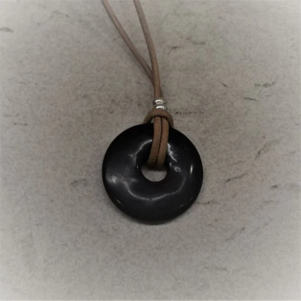 Shungite donut pendant