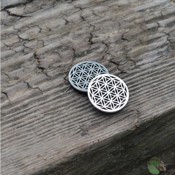Shungite protective shield with flower of life for mobile