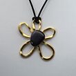 shungite flower pendant-2
