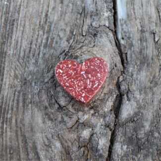 Orgonita forma de corazón para  bolsillo - Rojo 1