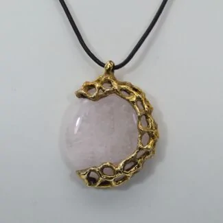 rose quartz pendant-1