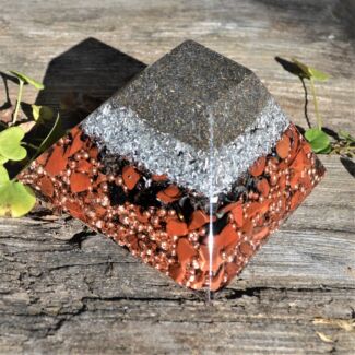 Powerful Mayan Pyramid Orgonite with Gems